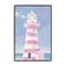 Stupell Industries Muted Coastal Lighthouse Framed Giclee Design by Arlington Prints